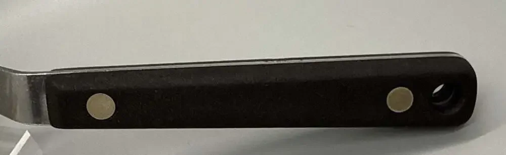 Ekco Flint Spatula Arrowhead Vanadium Short Slotted Stainless Wood Rivet USA Vtg